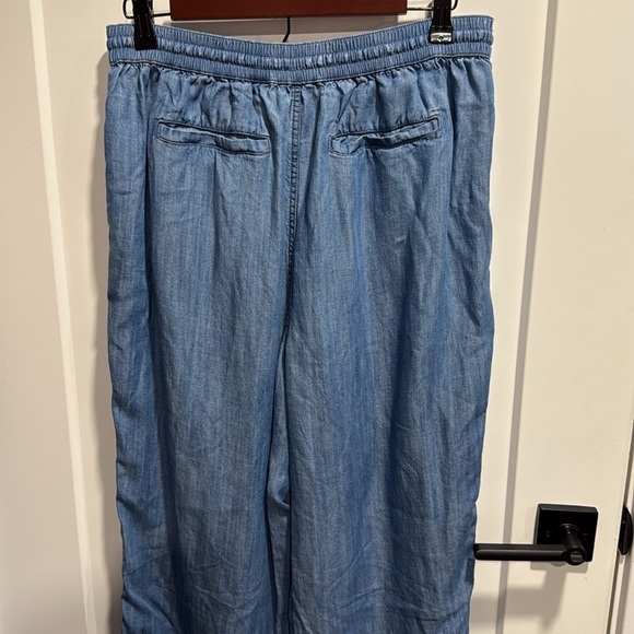 Lands End Size 10 Casual Blue Drawstring Pants - Picture 7 of 9